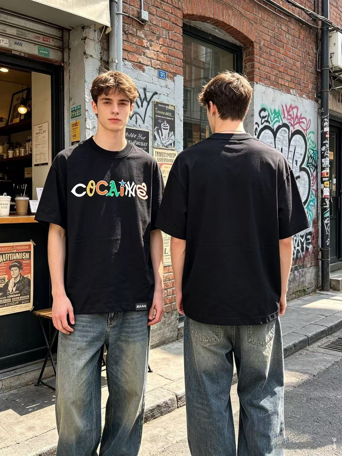 ASAALL Multicolor Wordmark Graphic T-Shirt ¡ª context
