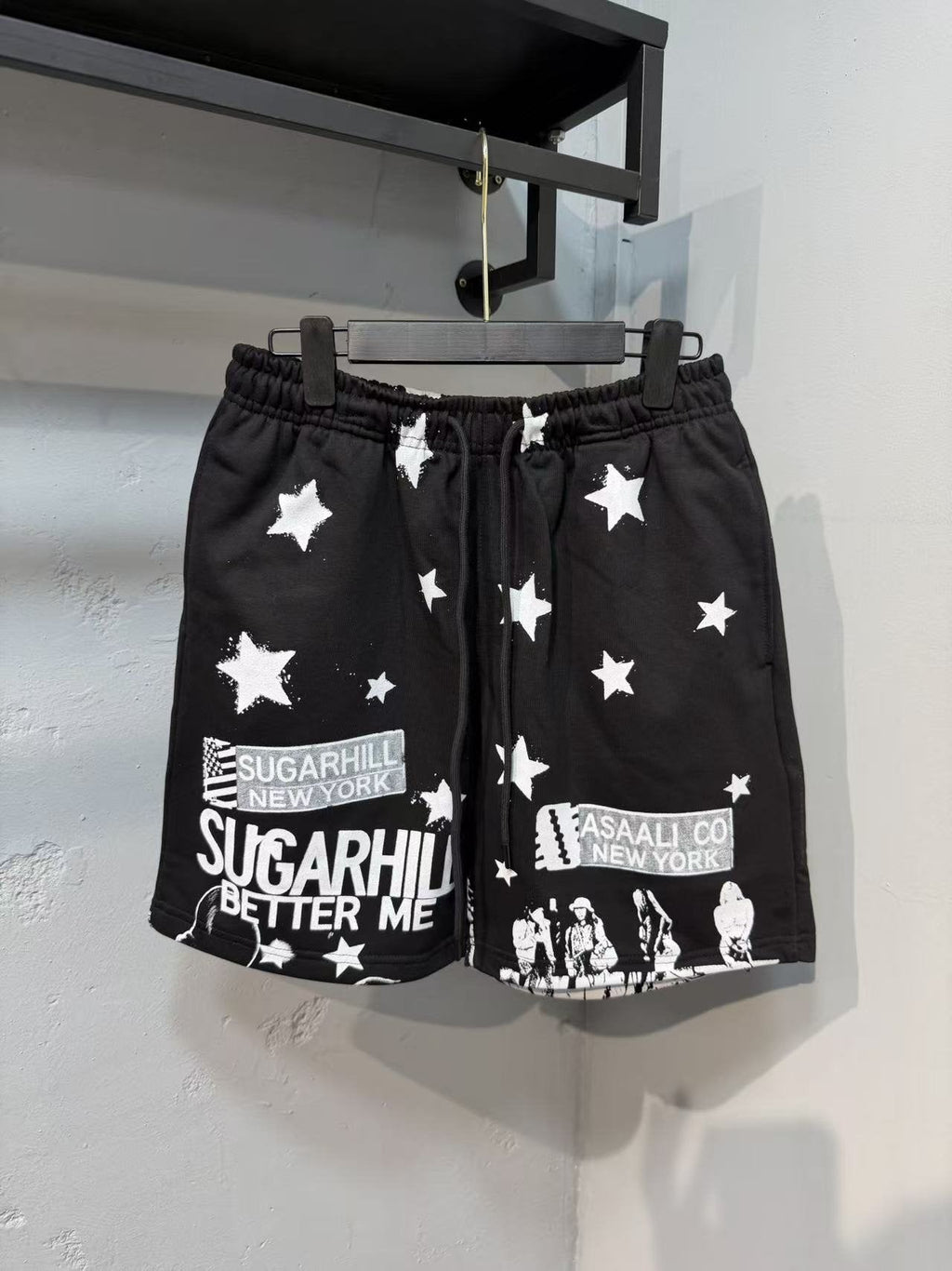 ASAALL New York Star Graphic Shorts ¡ª front