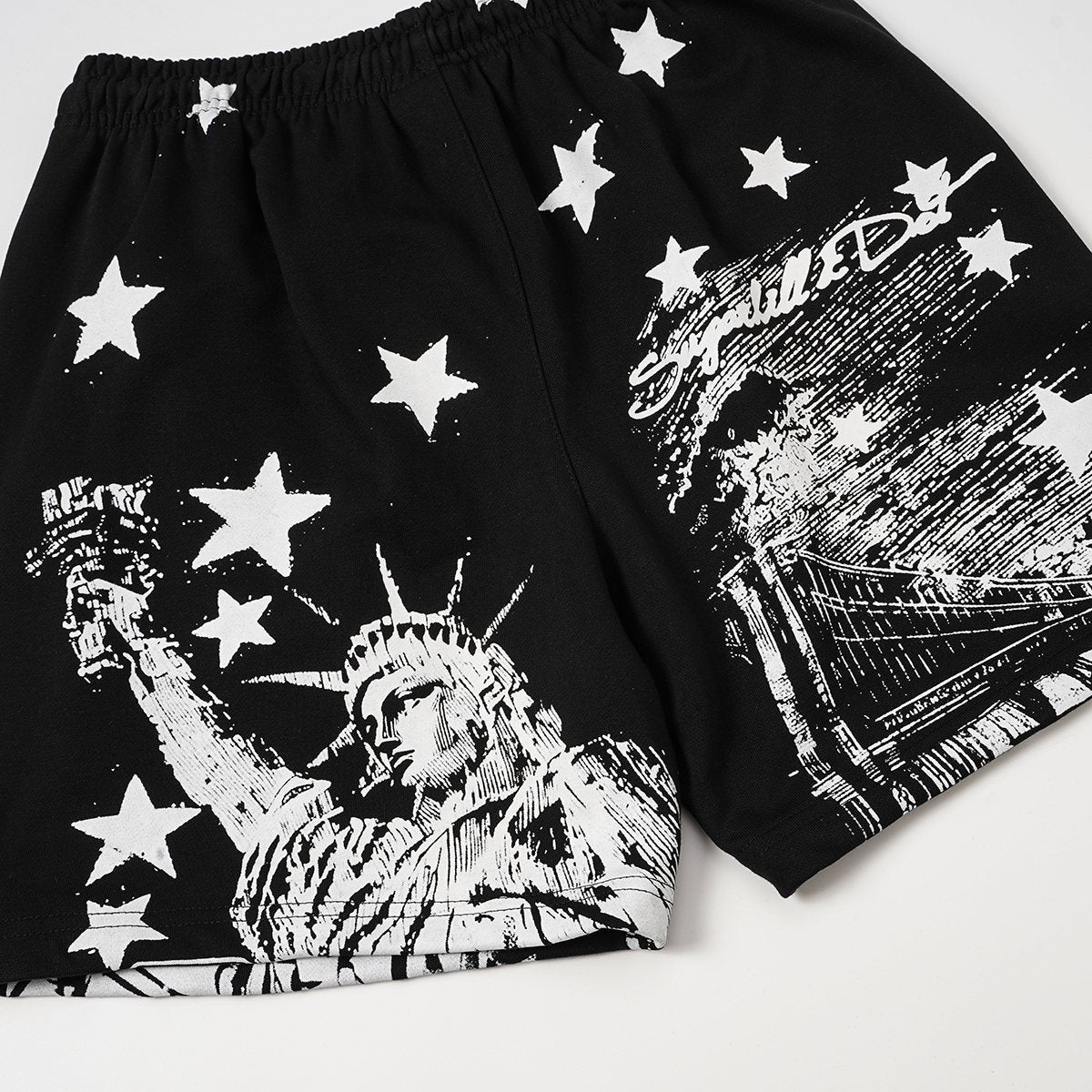 ASAALL New York Star Graphic Shorts ¡ª detail
