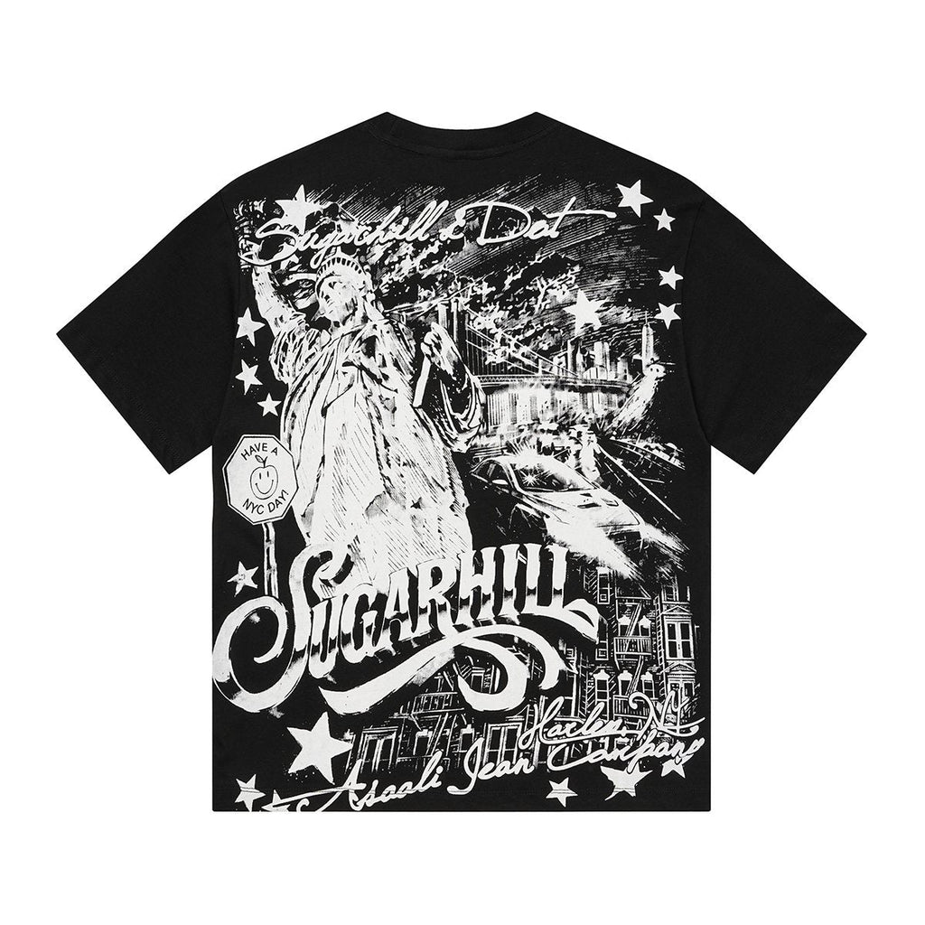 ASAALL Sugarhill NYC Statue Graphic T-Shirt ¡ª back