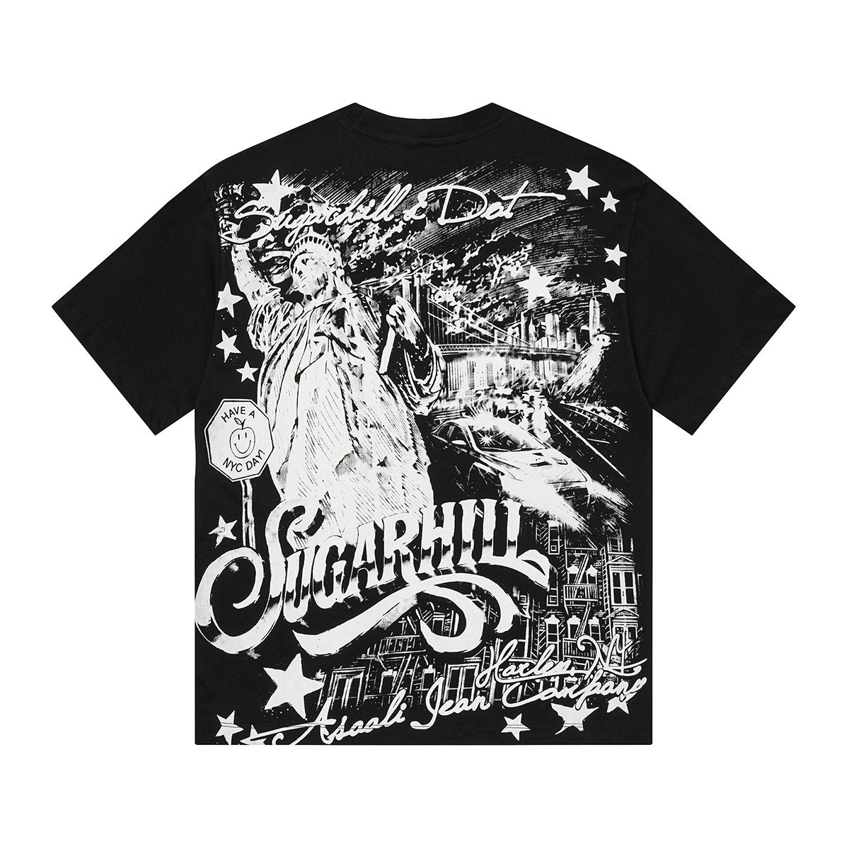 ASAALL Sugarhill NYC Statue Graphic T-Shirt ¡ª back