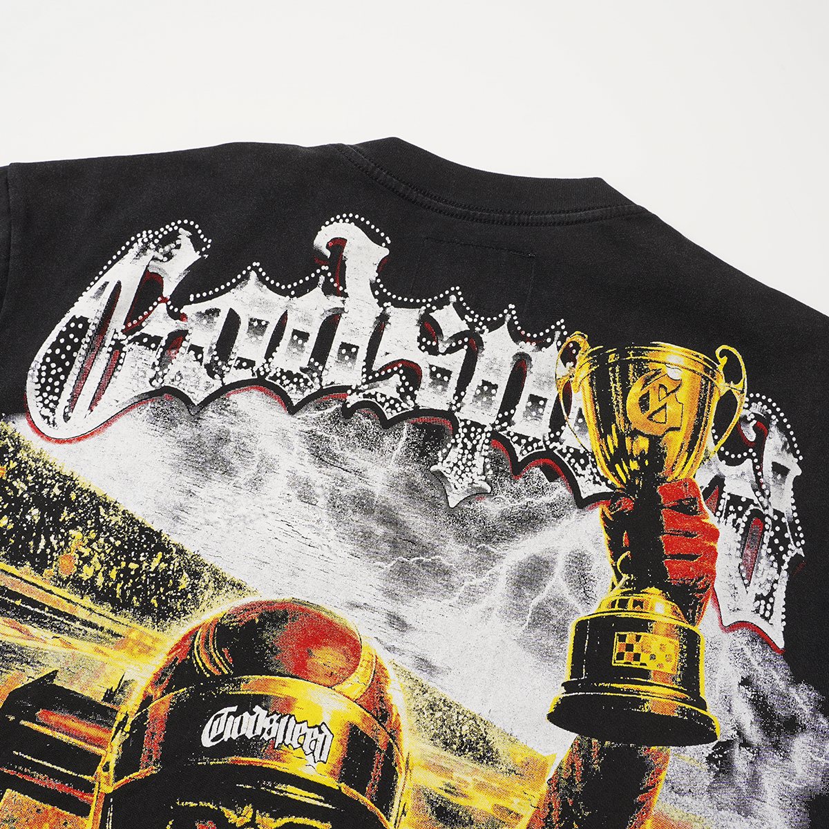 Godspeed Racing Skull Trophy Graphic T-Shirt ¡ª detail