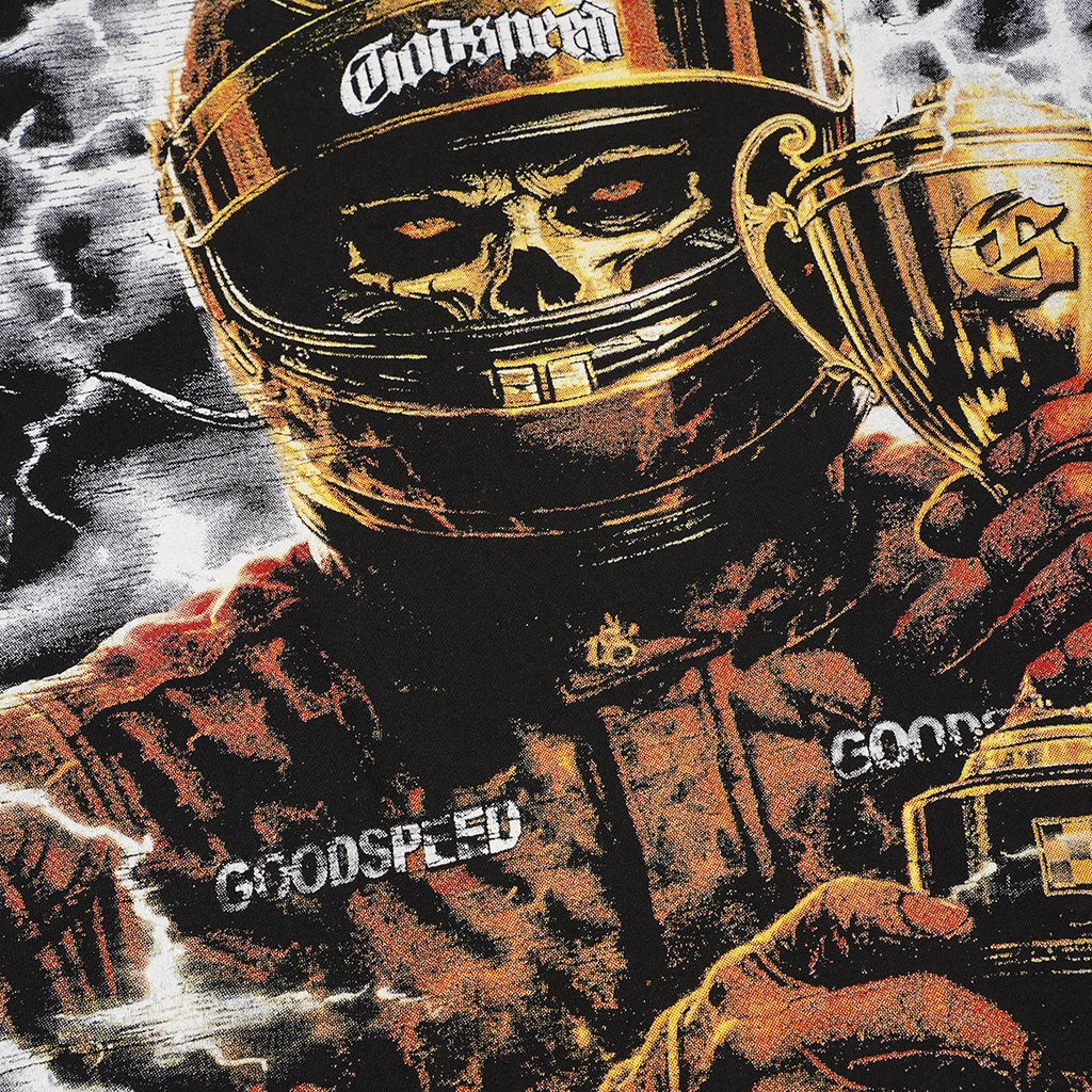 Godspeed Racing Skull Trophy Graphic T-Shirt ¡ª detail