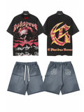 Godspeed Money Skull Graphic T-Shirt and Shorts Set ¡ª hero