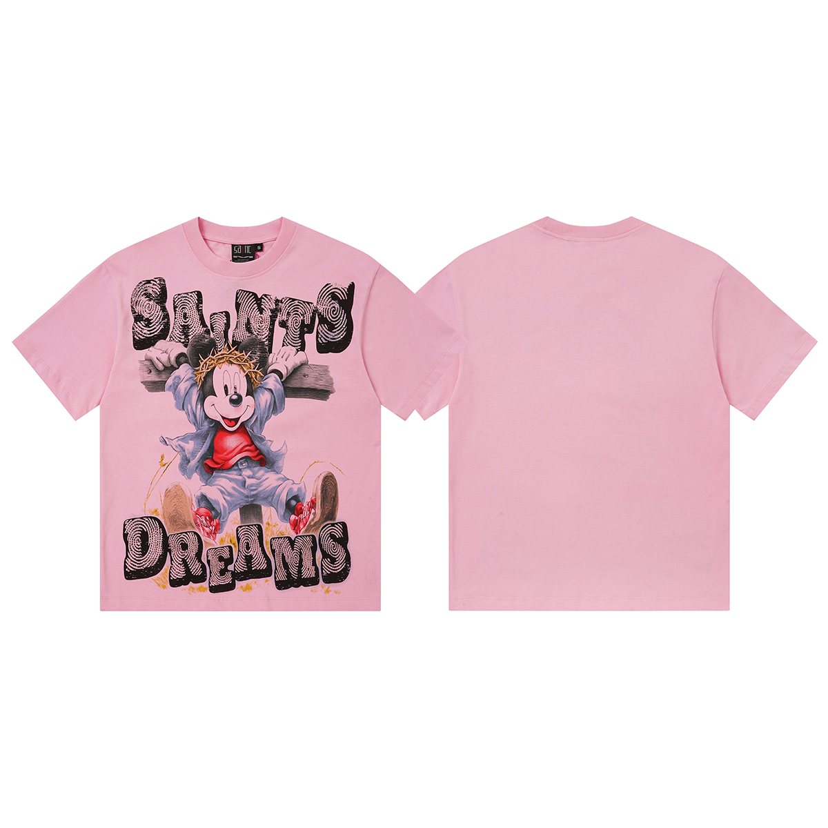 SAINT Dreams Rhinestone Graphic T-Shirt ¡ª front