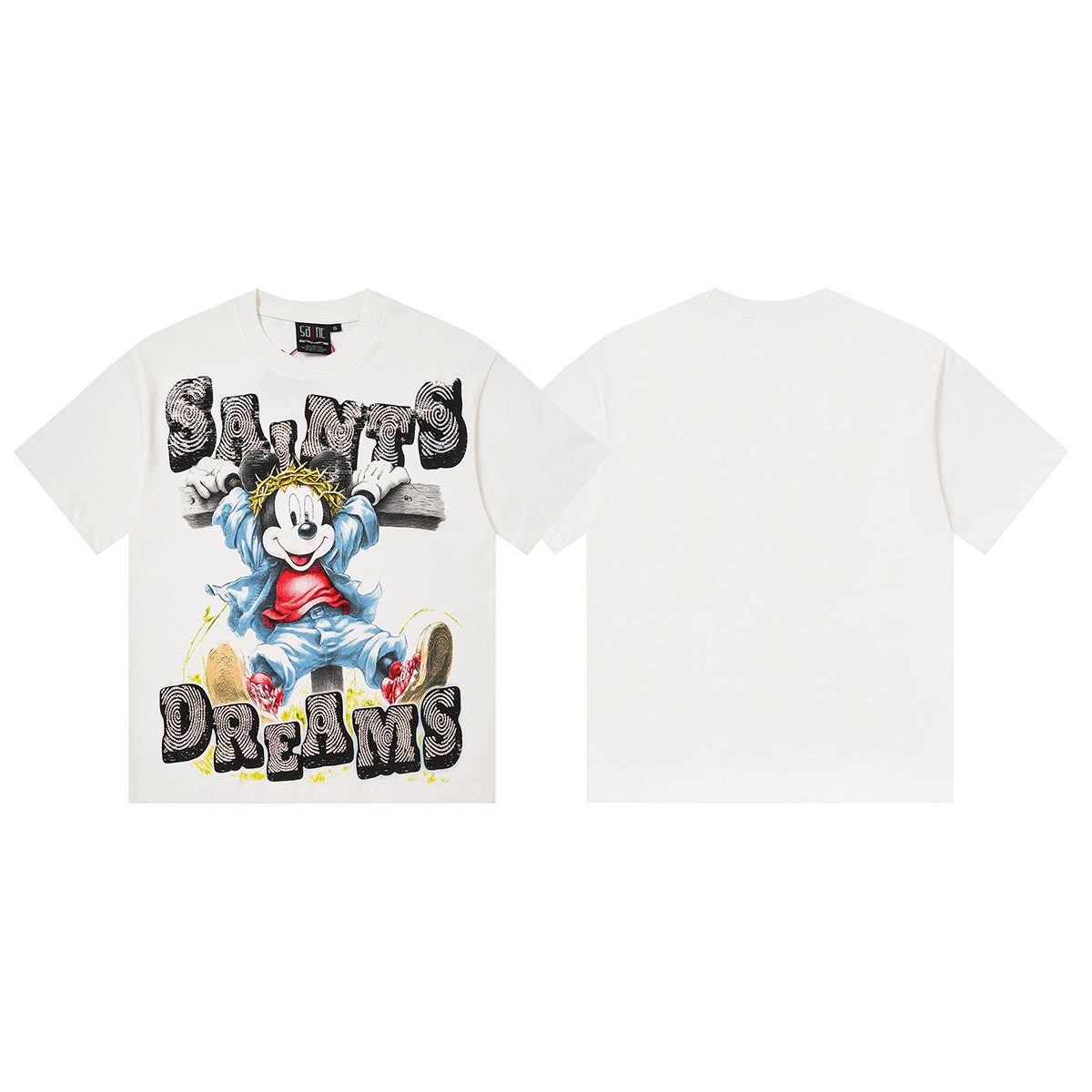 SAINT Dreams Rhinestone Graphic T-Shirt ¡ª front