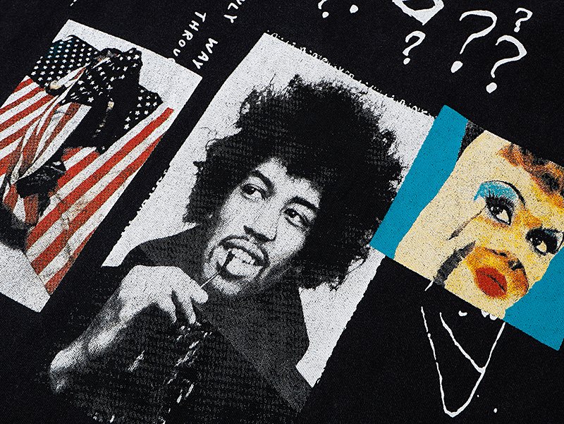 MIXED EMOTION Washed Black Graphic Ringer T-Shirt ¡ª detail