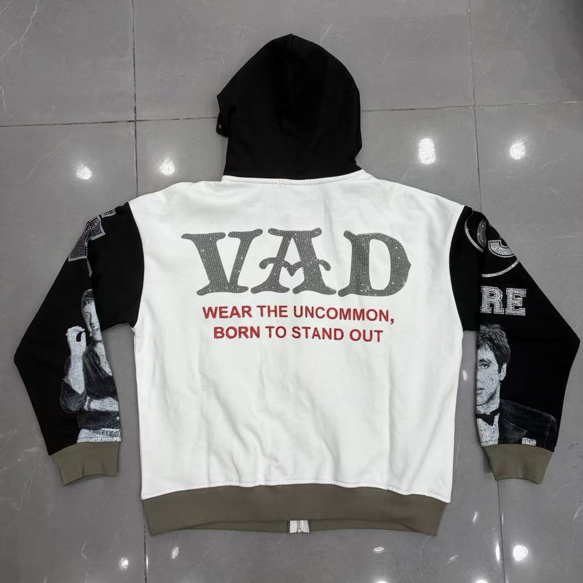 VARE ALL DAY Scarface Graphic Zip Hoodie ¡ª back