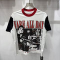 VARE ALL DAY Rhinestone Graphic Contrast-Sleeve T-Shirt ¡ª hero