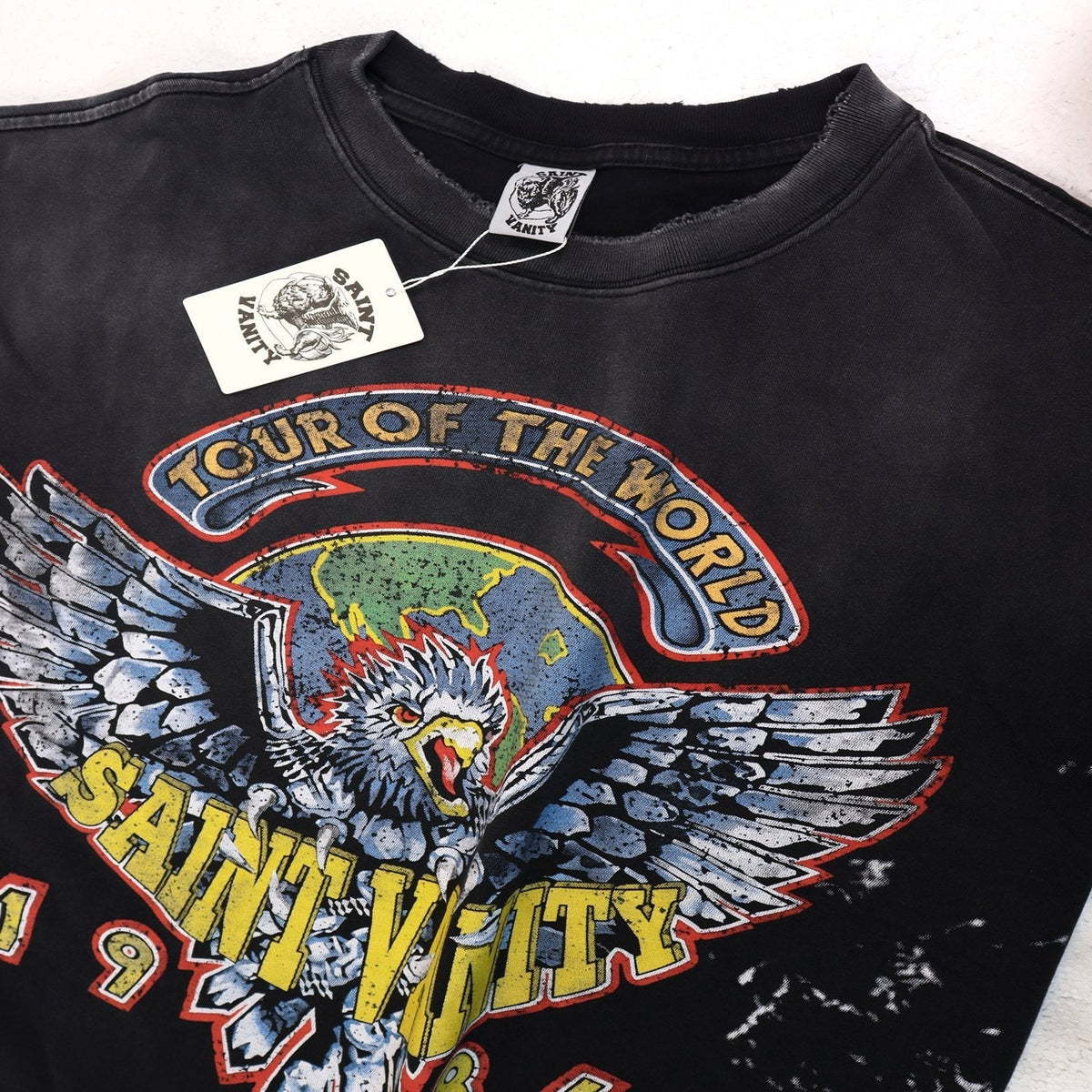 SAINT 1984 Tour Eagle Graphic T-Shirt ¡ª detail