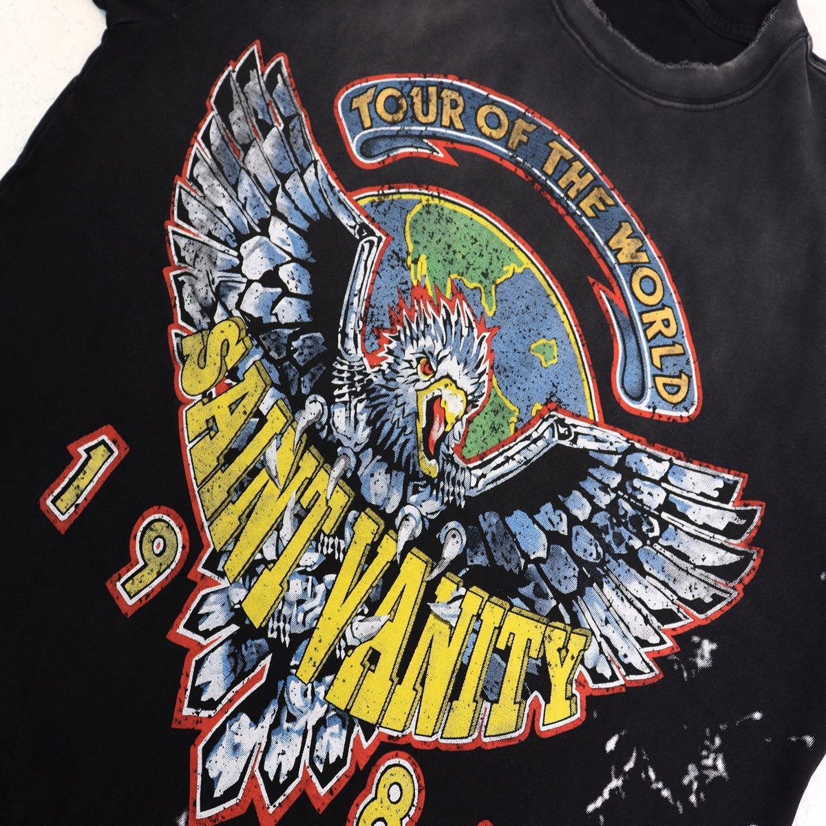 SAINT 1984 Tour Eagle Graphic T-Shirt ¡ª detail