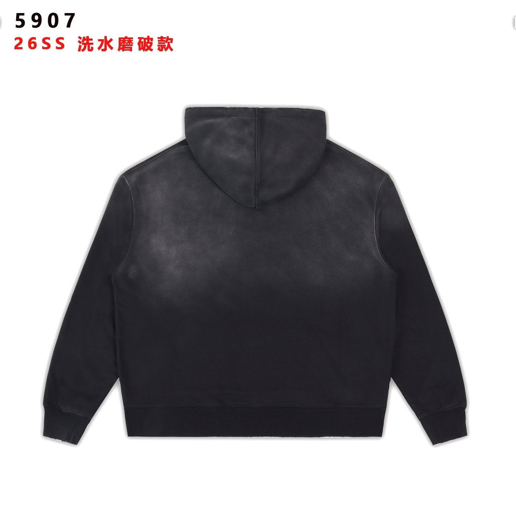 Valley Dreams Starburst Graphic Washed Black Hoodie ¡ª back