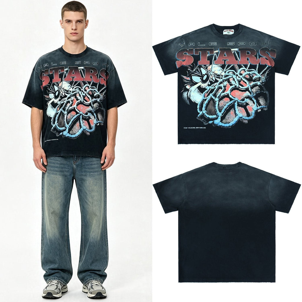 Valley Dreams Sports Stars Thorn Heart Graphic T-Shirt ¡ª context