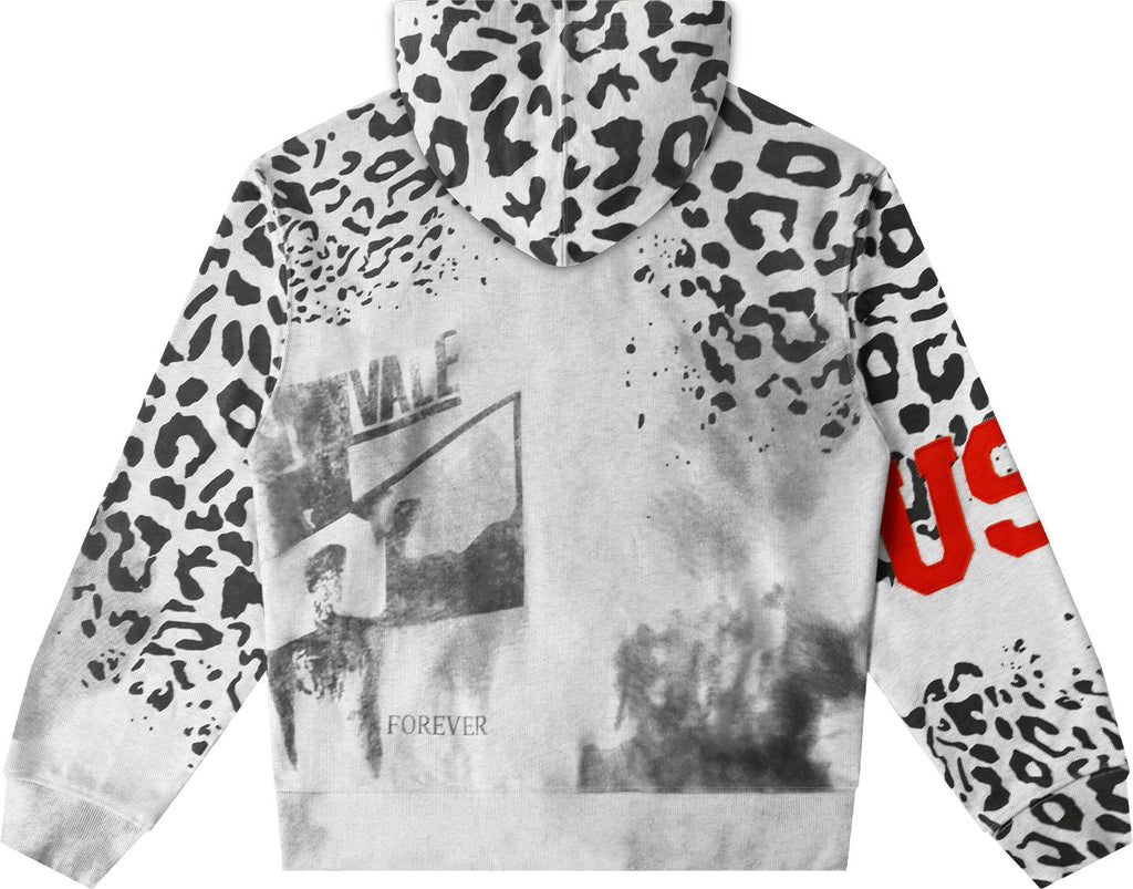 Valley Dreams Forever Leopard Panel Zip Hoodie ¡ª back