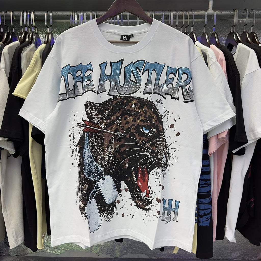 Life Hustlere Leopard Graphic T-Shirt ¡ª context