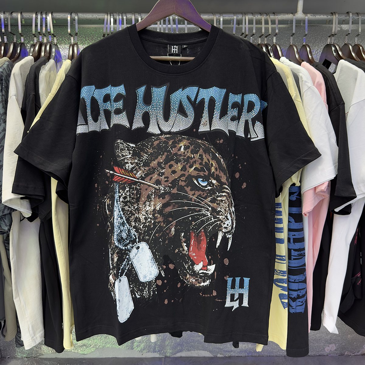 Life Hustlere Leopard Graphic T-Shirt ¡ª context