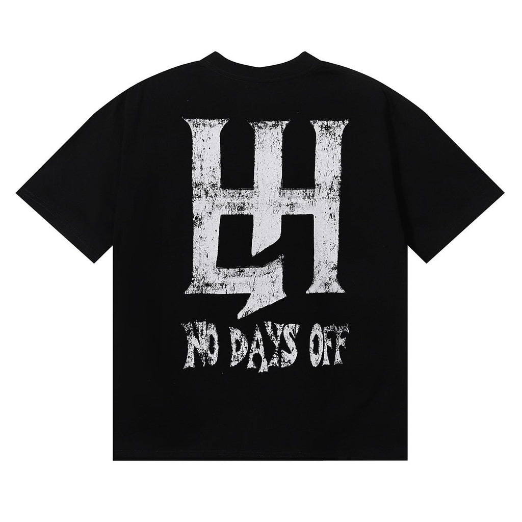 Life Hustlere Cat Women No Days Off Graphic T-Shirt ¡ª back