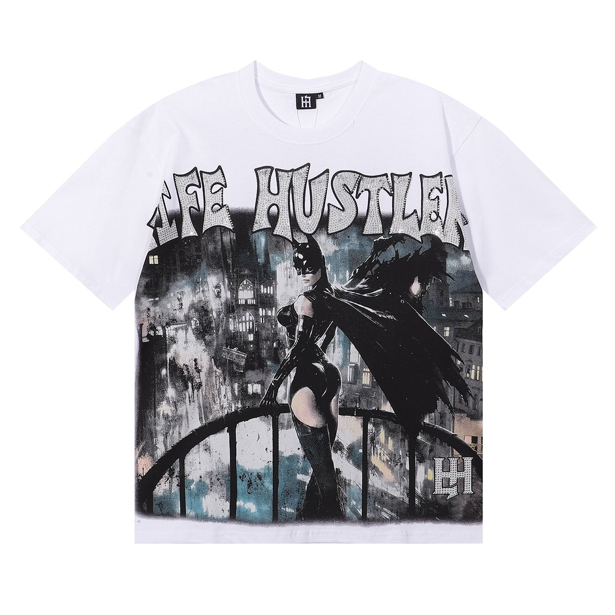 Life Hustlere Cat Women No Days Off Graphic T-Shirt ¡ª front