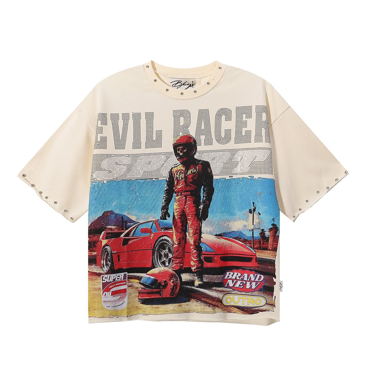 BKYS Revival Evil Racer Cropped Graphic T-Shirt ¡ª hero