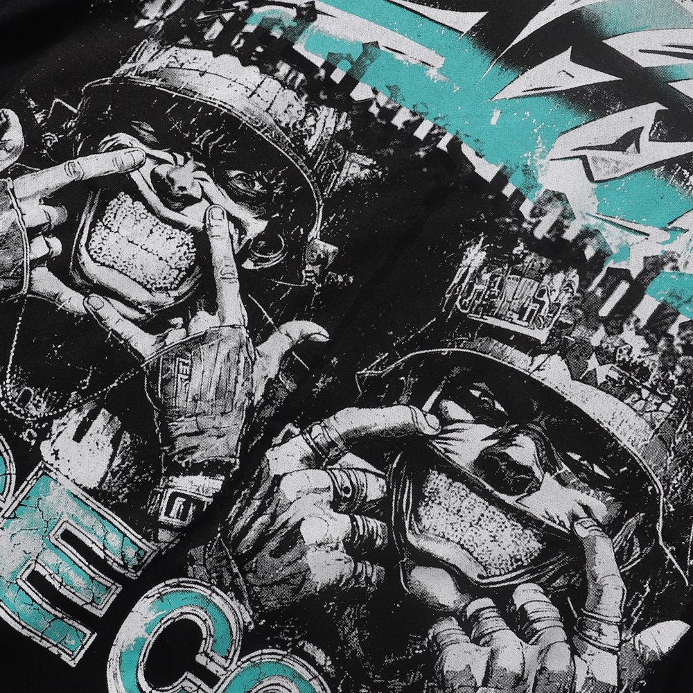 BKYS Revival Ice Cold Route 66 Cropped Graphic T-Shirt ¡ª detail