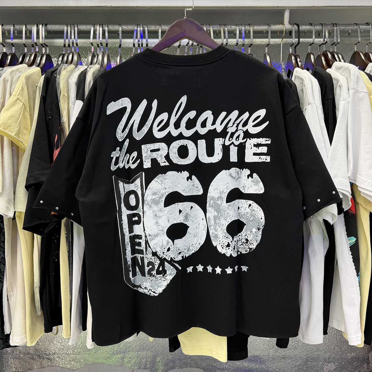 BKYS Revival Ice Cold Route 66 Cropped Graphic T-Shirt ¡ª context