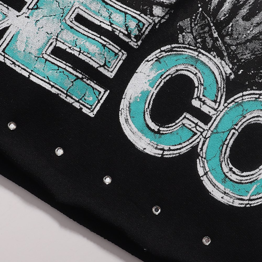 BKYS Revival Ice Cold Route 66 Cropped Graphic T-Shirt ¡ª detail