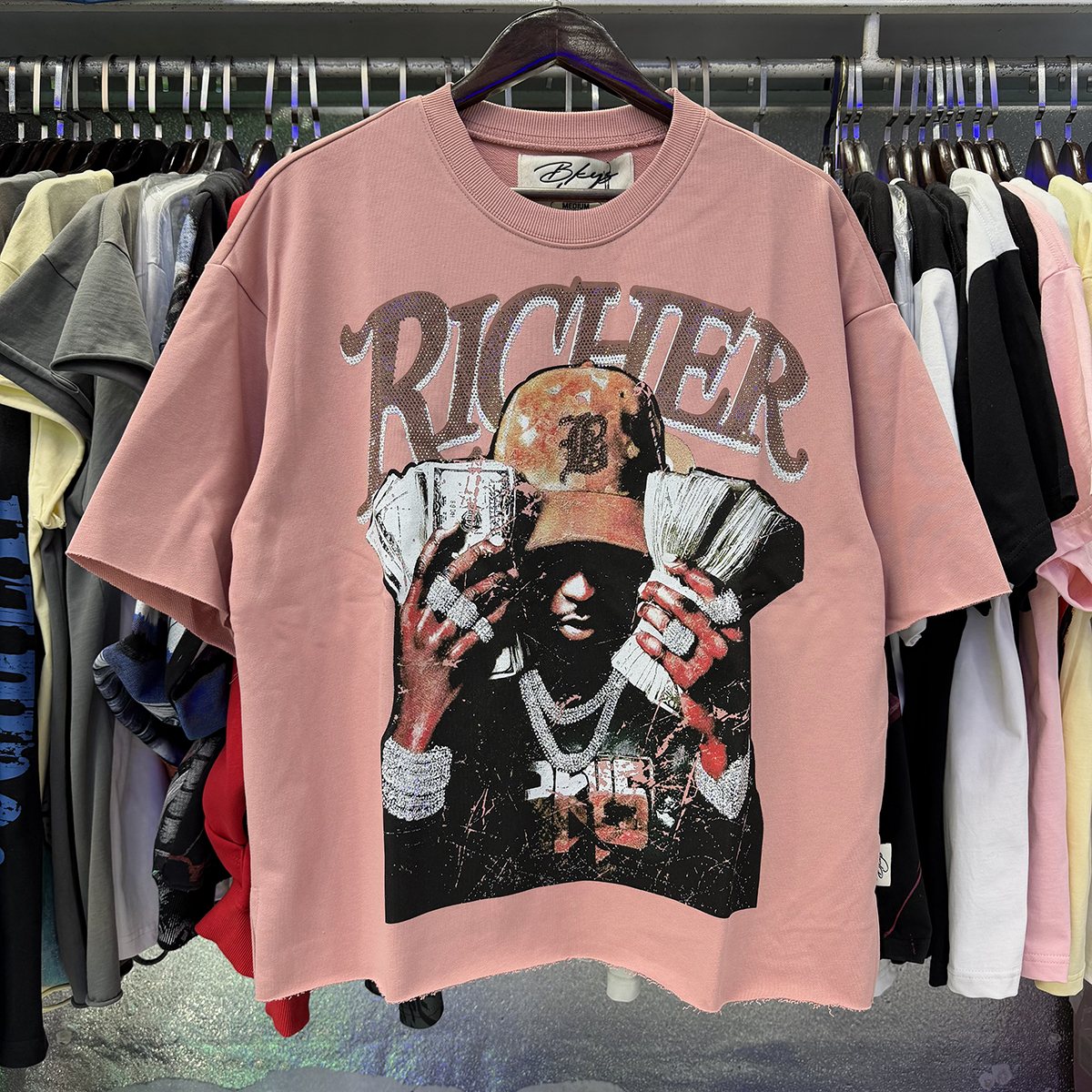 BKYS Revival Rhinestone Terry Cropped T-Shirt ¡ª context