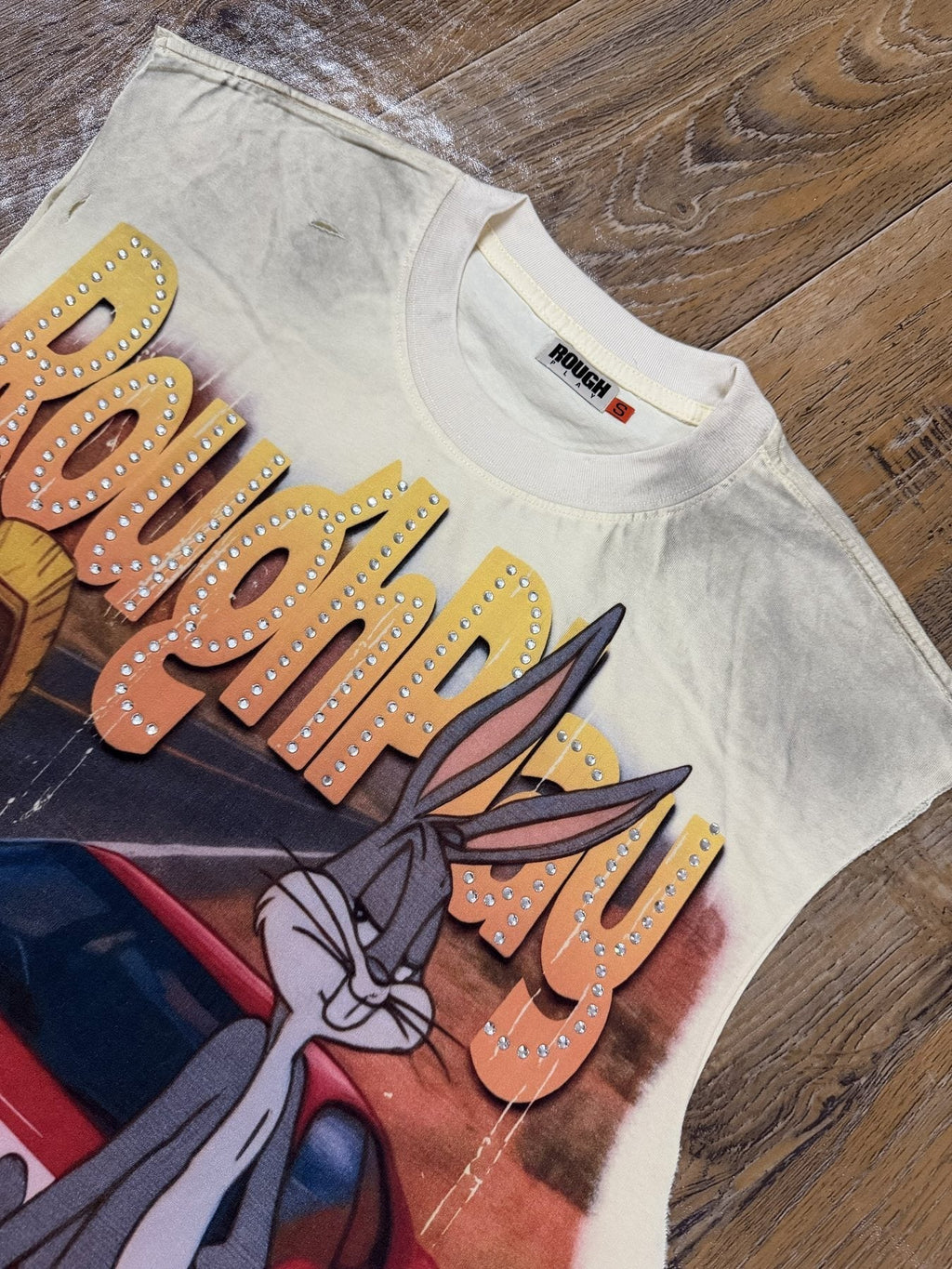 Rough Play Looney Tunes Graphic Sleeveless T-Shirt ¡ª detail