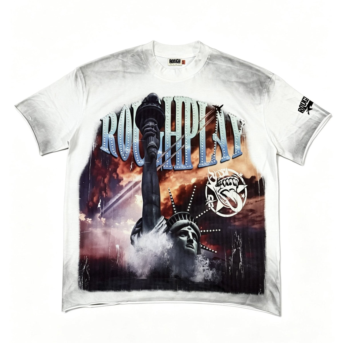 Rough Play Statue of Liberty Graphic T-Shirt ¡ª front