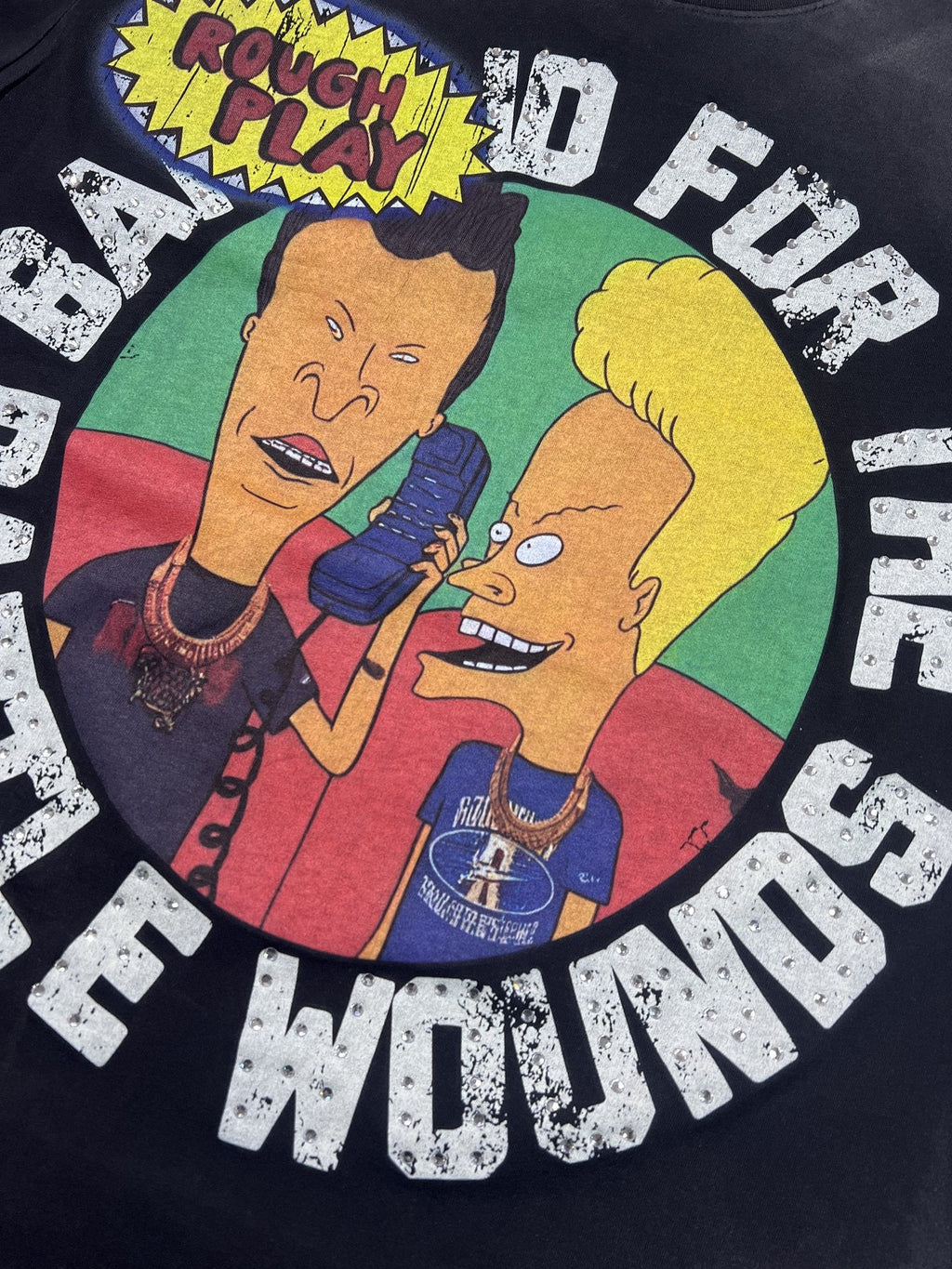Rough Play Champion Graphic T-Shirt ¡ª fabric_closeup