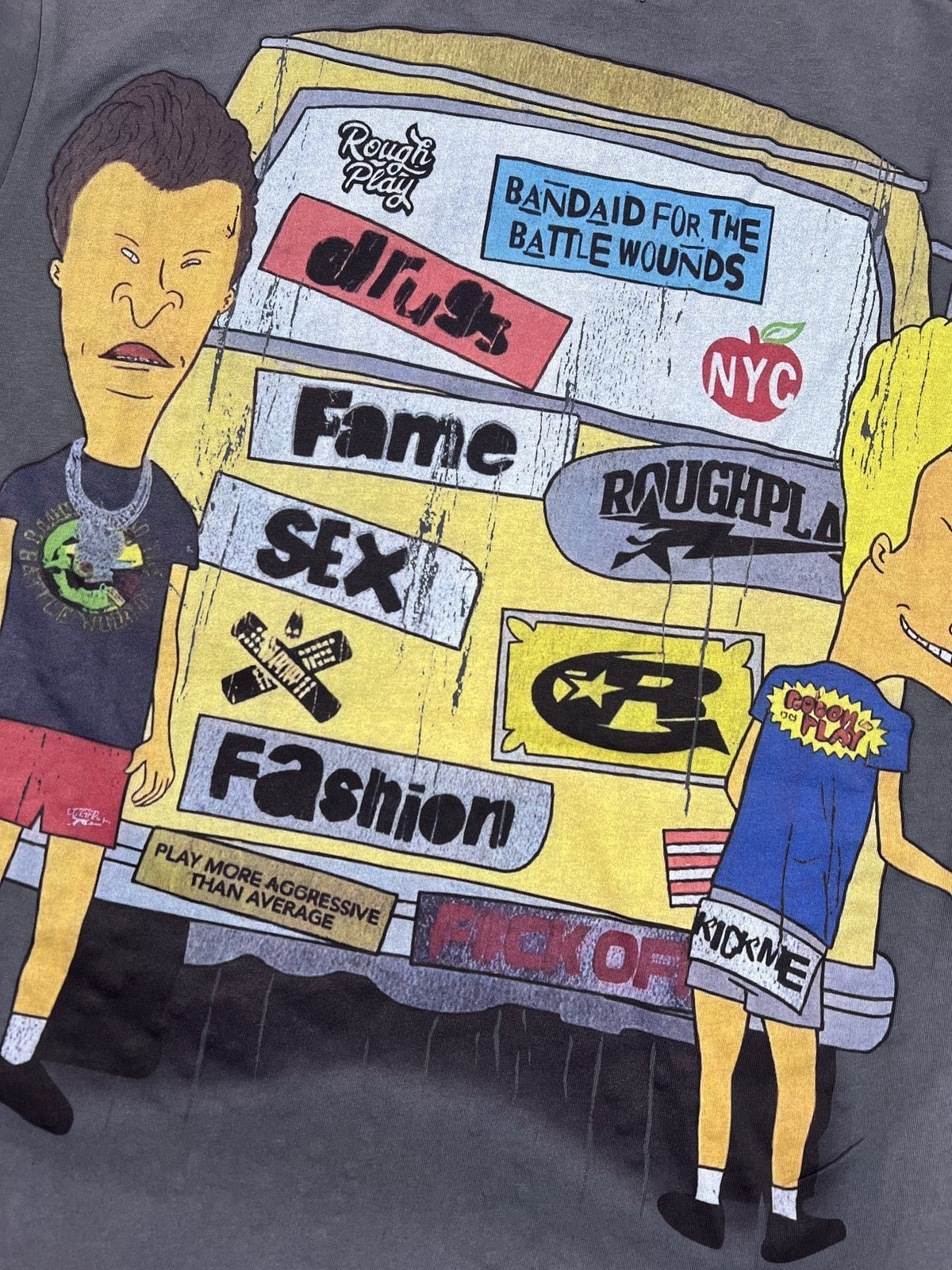 Rough Play Champion Graphic T-Shirt ¡ª fabric_closeup