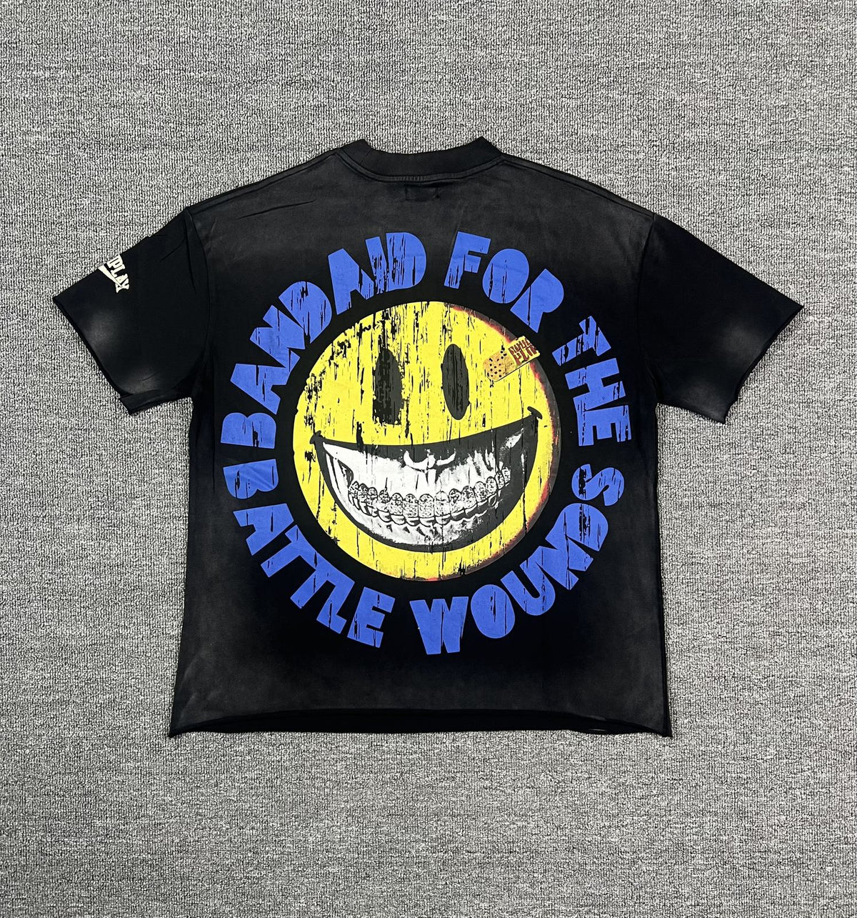 Rough Play Baseball Smiley Graphic T-Shirt ¡ª back