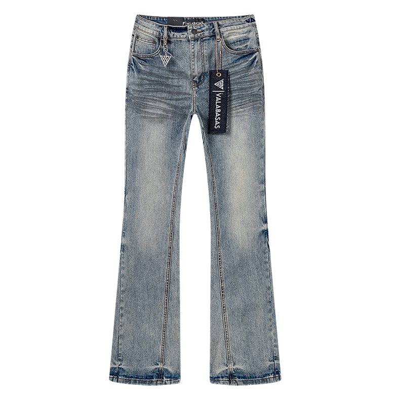 VALABASAS Light Blue Flared Jeans ¡ª front