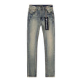 VALABASAS Washed Distressed Blue Jeans with Rear Patch ¡ª hero