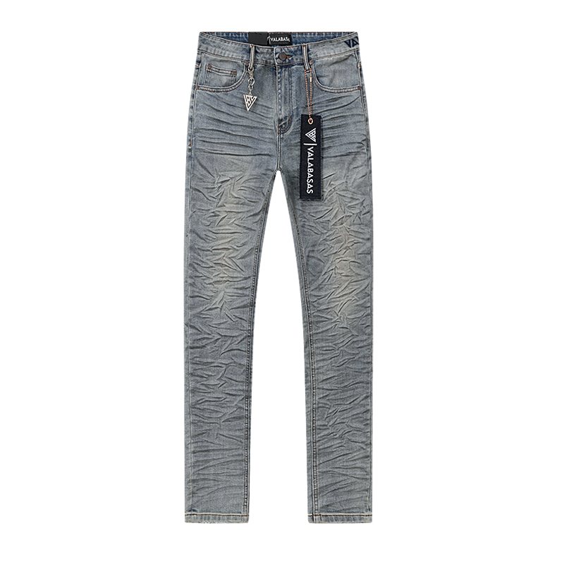 VALABASAS Light Blue Distressed Jeans ¡ª front