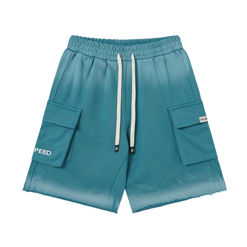 Godspeed Embroidered Cargo Sweat Shorts ¡ª front