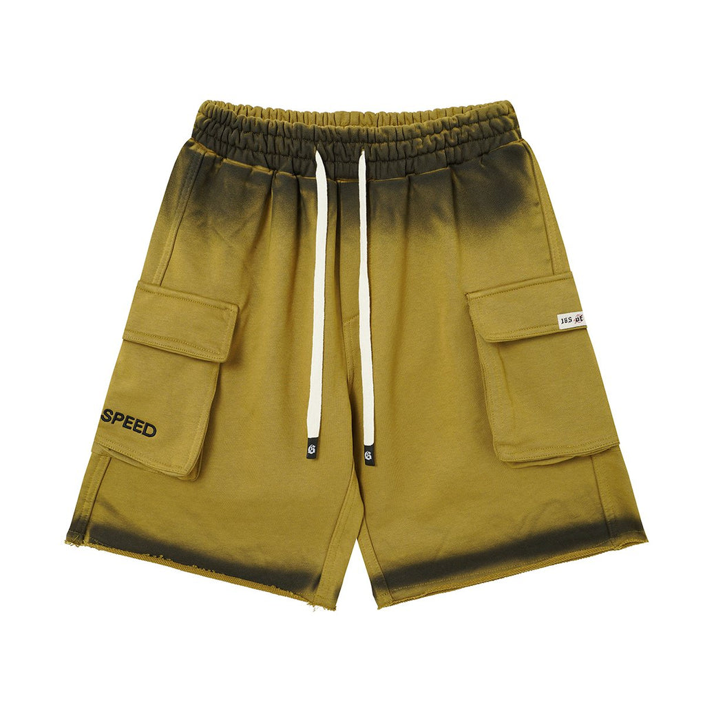 Godspeed Embroidered Cargo Sweat Shorts ¡ª front