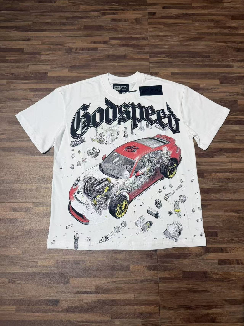 Godspeed Superspeedway Night Run Graphic T-Shirt ¡ª front