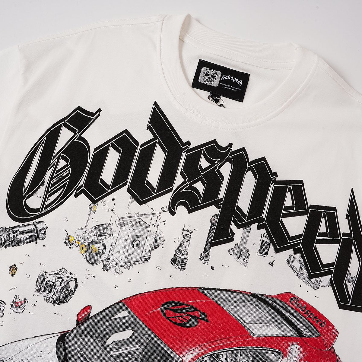 Godspeed Superspeedway Night Run Graphic T-Shirt ¡ª detail
