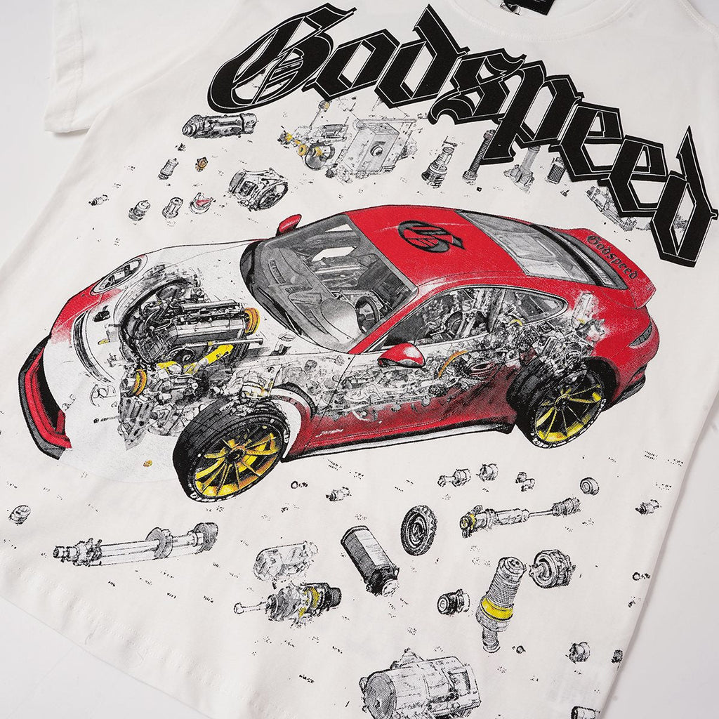 Godspeed Superspeedway Night Run Graphic T-Shirt ¡ª detail