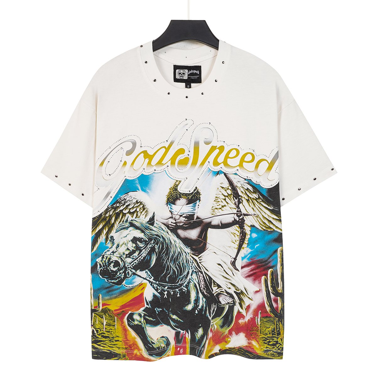 Godspeed Angel Horse Rhinestone Graphic T-Shirt ¡ª hero