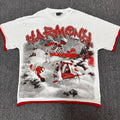 HARMONY White Red-Trim Graphic T-Shirt ¡ª hero