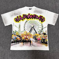 HARMONY Washed White Front & Back Graphic T-Shirt ¡ª front