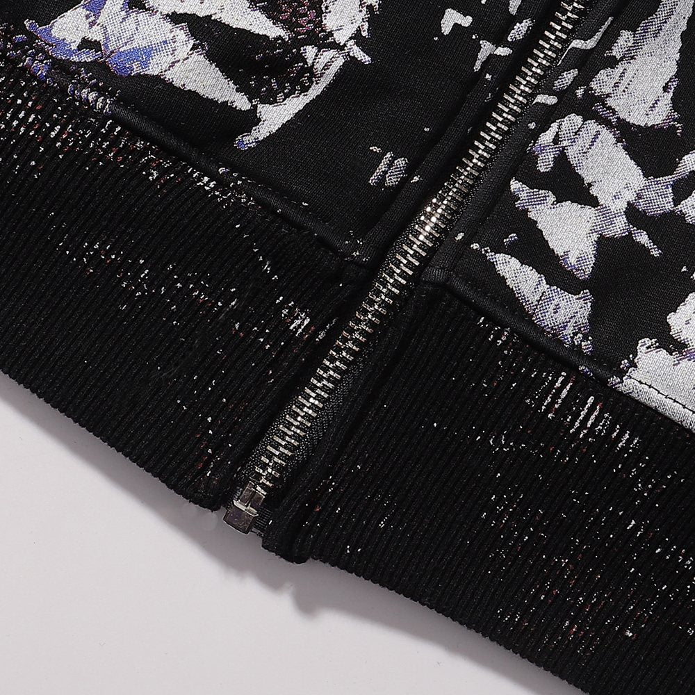 VALE USA Sport Dept Chess Graphic Zip Hoodie ¡ª detail
