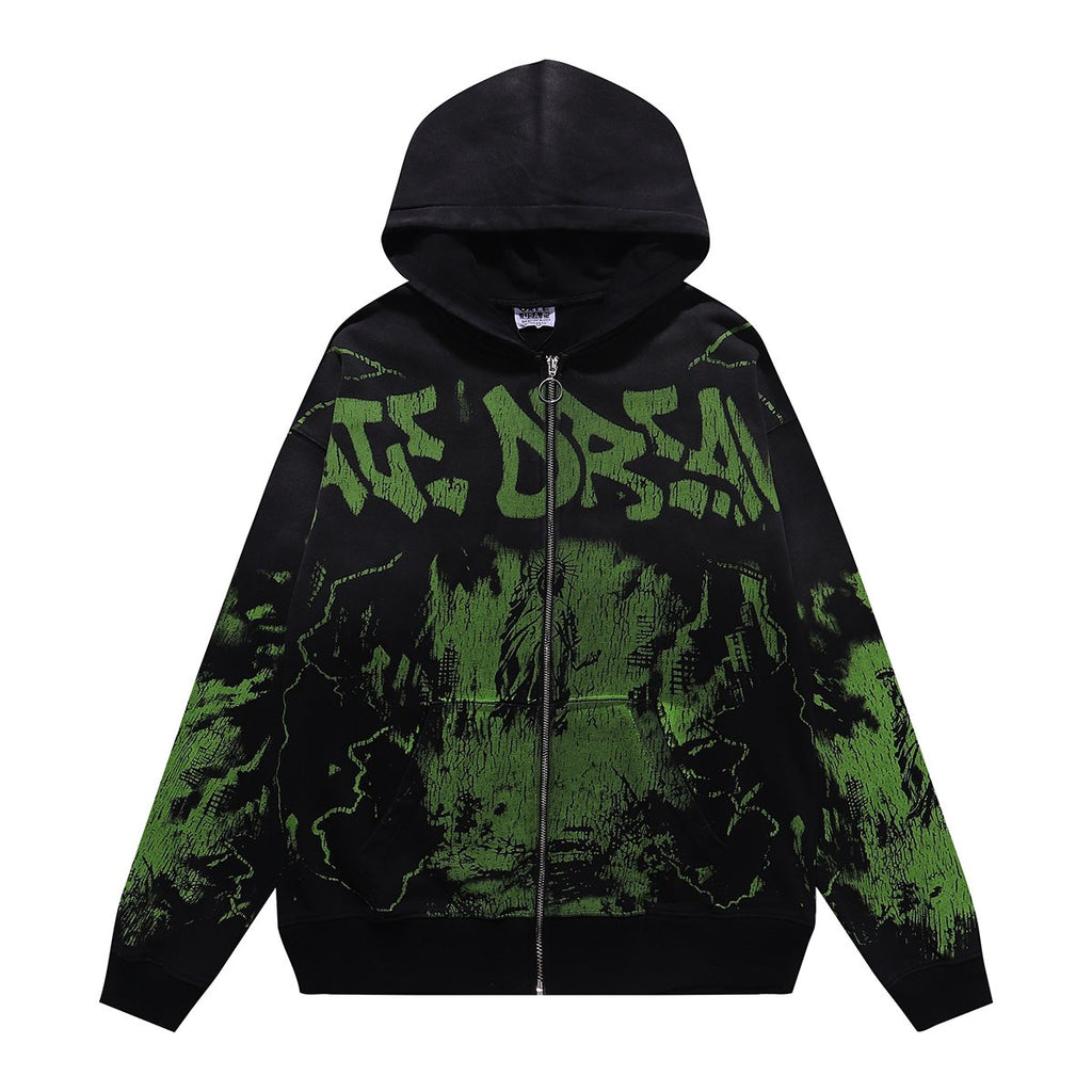 VALE USA Liberty Graphic Washed Zip Hoodie ¡ª hero