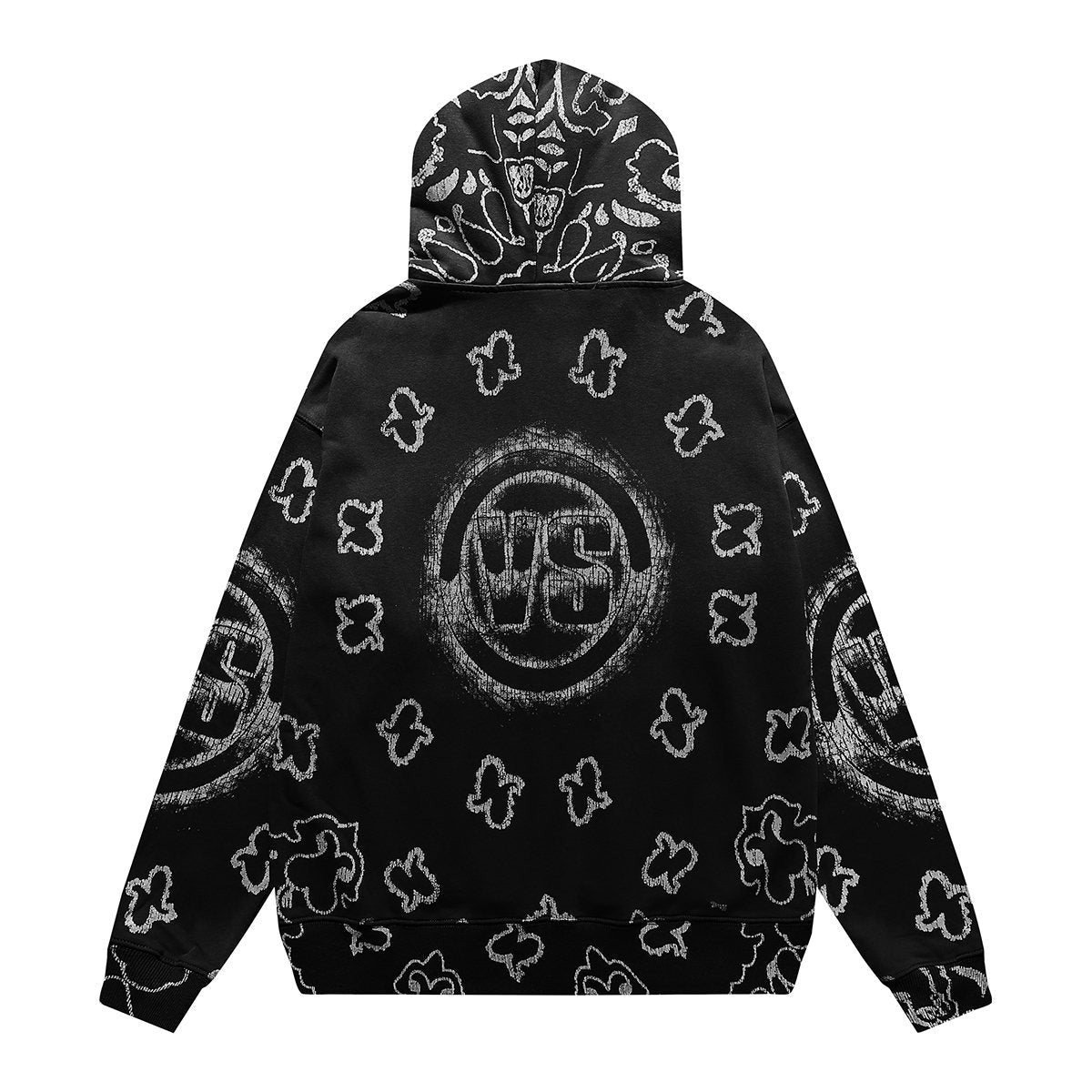 VALE USA Paisley Print Zip Hoodie ¡ª back