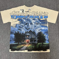 VALE USA Valley Dreams Haunted House Graphic T-Shirt ¡ª front