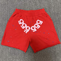 Sp5der 555 Graphic Red Shorts ¡ª hero