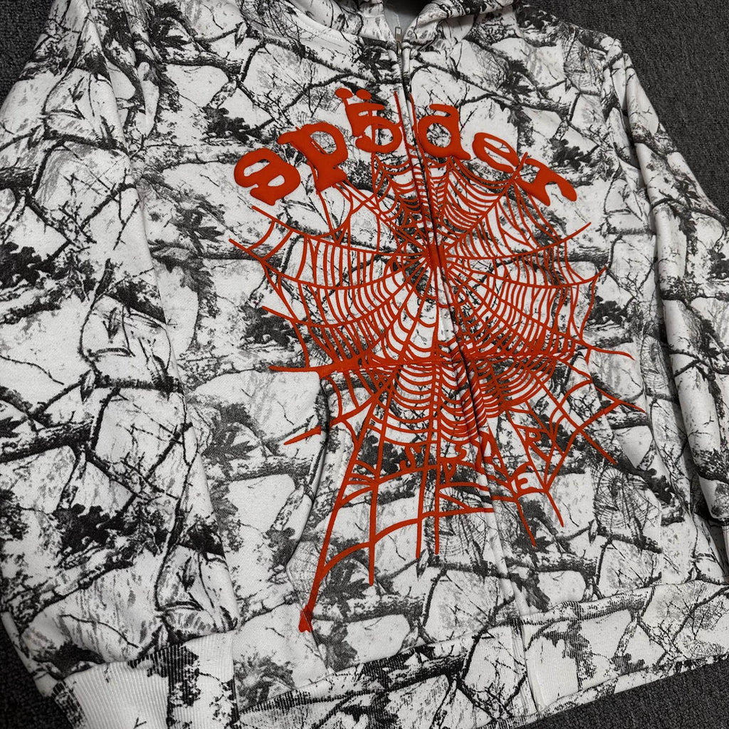 Sp5der Camo Spider Graphic Hoodie & Shorts Set ¡ª detail