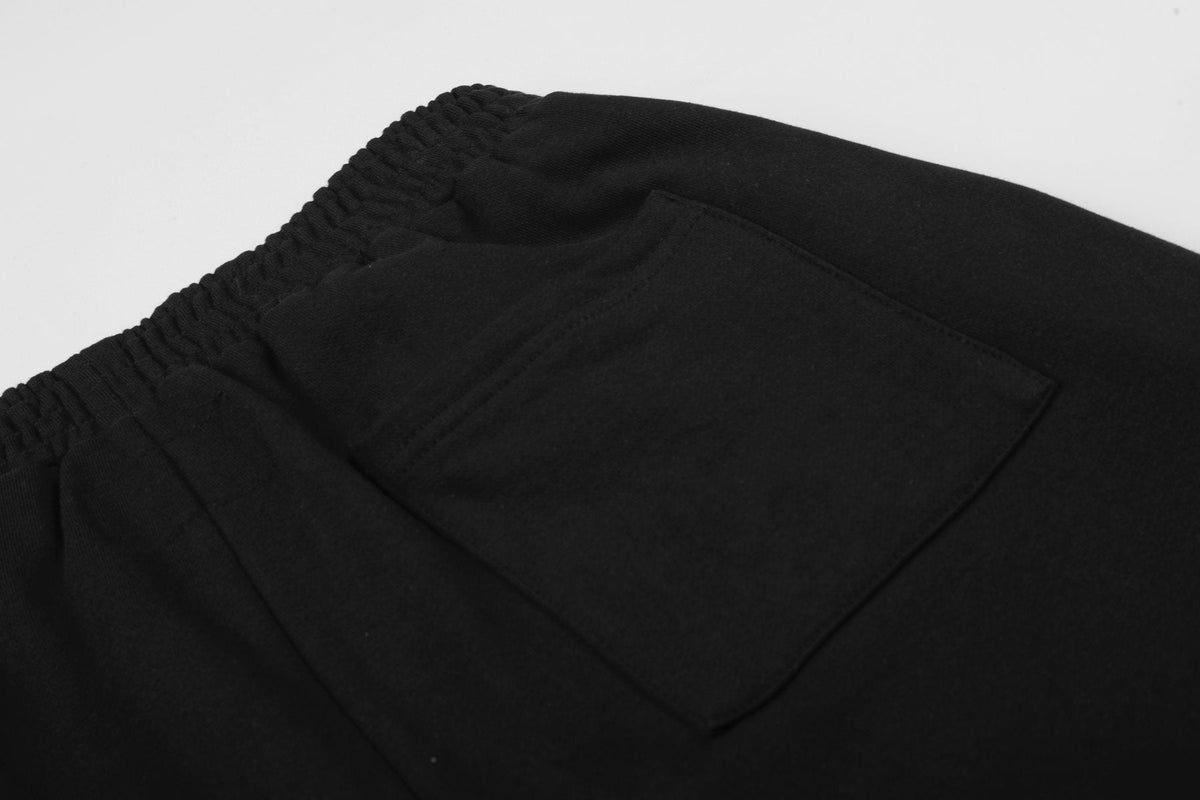 Sp5der Black Graphic Shorts ¡ª detail